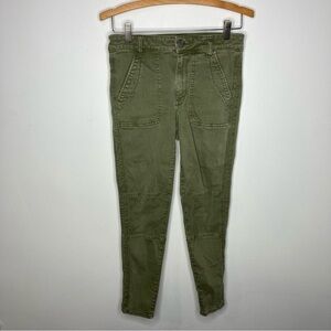 American Eagle Outfitters high Rise Jegging‎ Crop olive green size 6